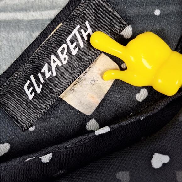 Womens Top 1X Whimsygoth Fairy Grunge Goth Sheer Hearts Dark Romantic Feminine - Picture 2 of 6